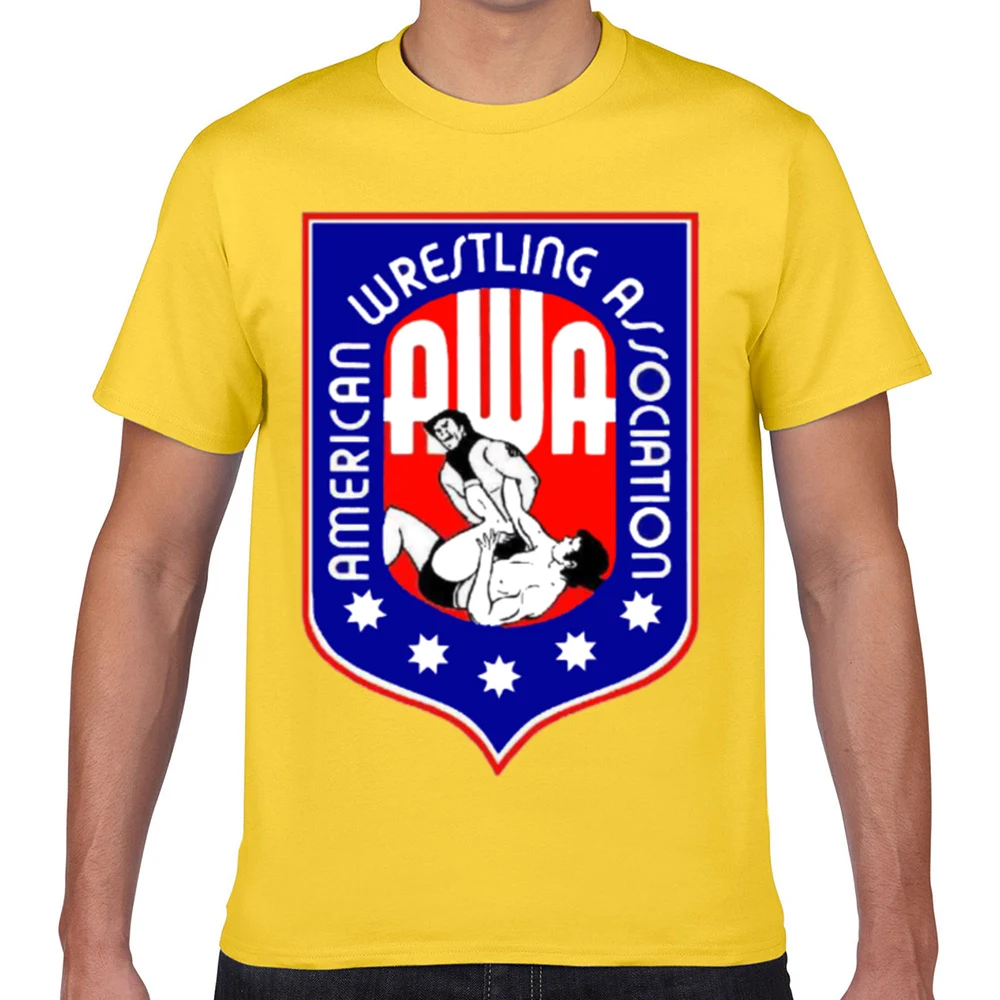 Tops T Shirt Men awa wrestling Humor 