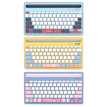 

QK300 Ultra-Thin 78 Keys Wireless Bluetooth Rechargeable Computer Keyboard