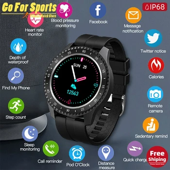 

F17 Bluetooth Smart Watch Heart Rate Monitor Sport Fitness Tracker Blood Pressure Waterproof Reminder Men's Women Watch pk KY108