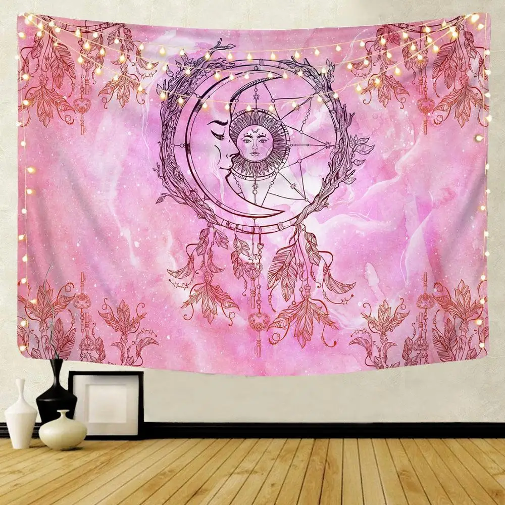Tapestry Decor Large Mandala Pattern Indian Tapestry Wall Hanging Bohemian Beach Towel Polyester Thin Blanket Yoga Shawl Travel Mat