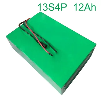

48V 12Ah 13S4P 18650 Li-ion Battery Pack E-Bike Ebike electric bicycle 200*125*70mm Accept customization