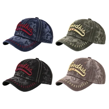 

Spring Summer Autumn New Boys Kids Boys Girls Denim Floral Print Caps Hip Hop Children Adjustable Sun Protection Casual Visors