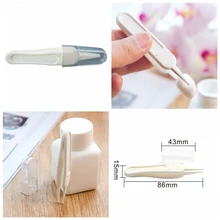 Новорожденных безопасности для безопасного ухода за ушами, носом, пупком младенца Пластик Пинцет щипцы Talheres в количестве Mamadeira зажимы на свадьбу Pinza ЧУП