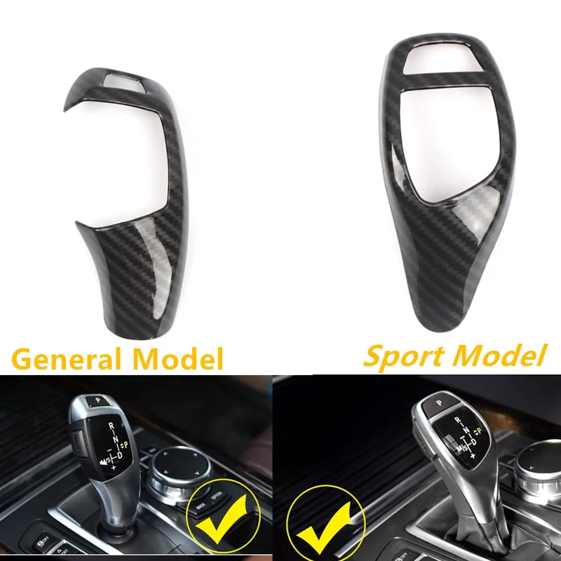 

for BMW X5 E70 F15 X6 E71 F16 2008-2018 ABS Color Carbon fiber Accessories Interior Car Gear Shift Headress Decorative Trim