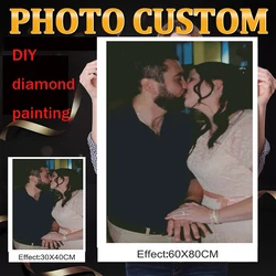 Photo Custom Diamond Painting Full Square Round Diamond Mosaic 5D DIY Full Drill Embroidery Wedding anniversary Gift