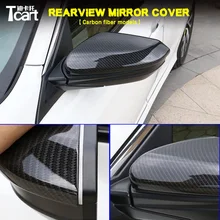 Tcart боковые крыло автомобиля зеркало заднего вида чехол для корпуса Замена Зеркало заднего вида Кепки для Honda Civic аксессуары