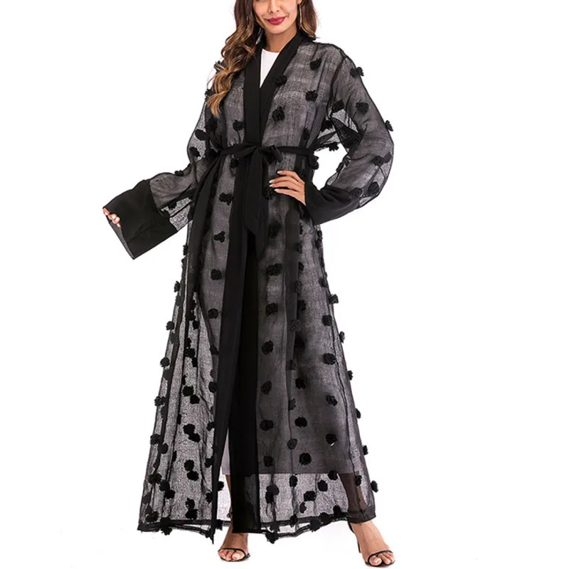 Muslim Women Abaya Spring Islam Kaftans Jubah Female Ramadan Eid Adha Clothes Malaysia Singapore Gowns Hijab Gift E464