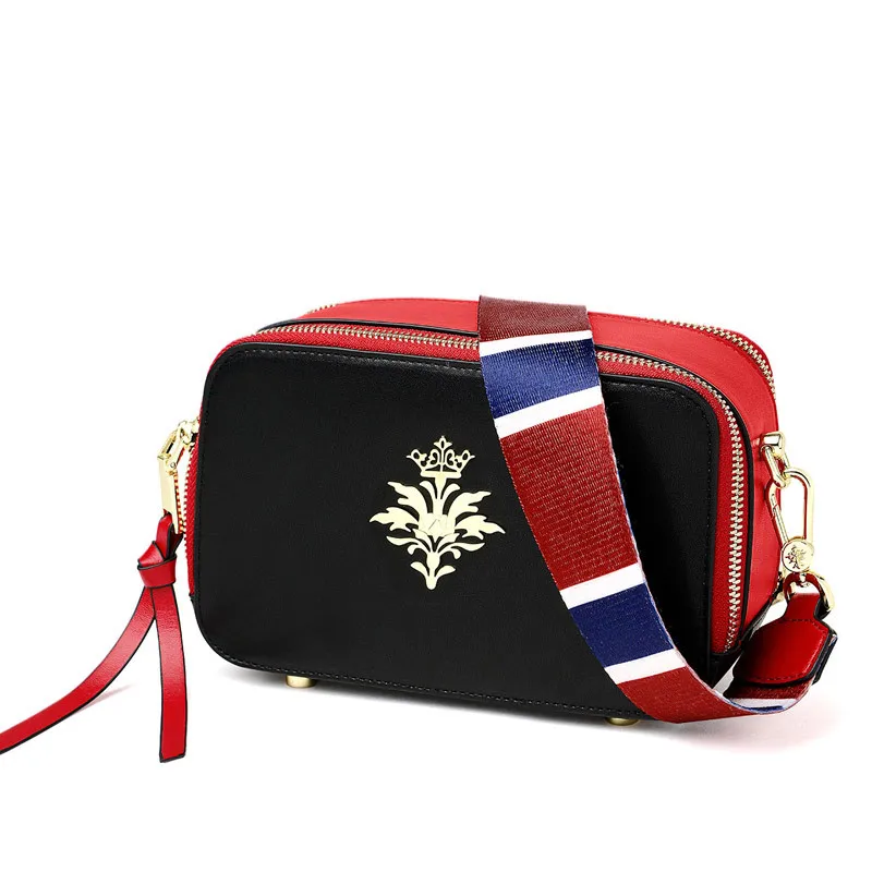 

2019 Bag for Women Fashion Wide Shoulder Strap Diagonal Cross Bag Ladies Tide Shoulder Leather Camera Bag Casual