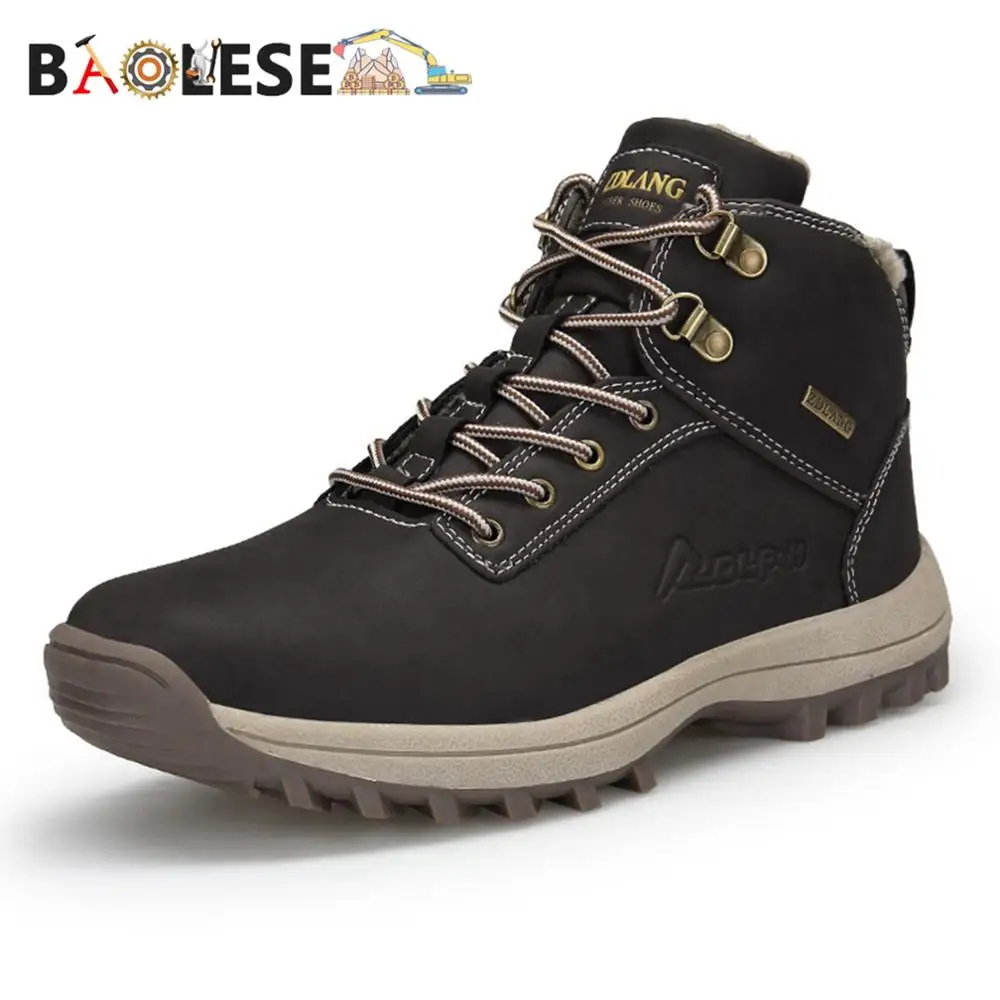 

BAOLESEM Men Shoes Winter Man Sneakers Snow Boots Warming Fur Fashion Winter Sneakers Waterproof Lightweight men's shoes Male
