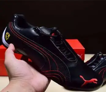 2018 PUMA Ferrarimotorcycle Racing Shoes Men And Women Autumn Winter Sneakers Leather Skin Badminton Shoes Size 37-45 - AliExpress