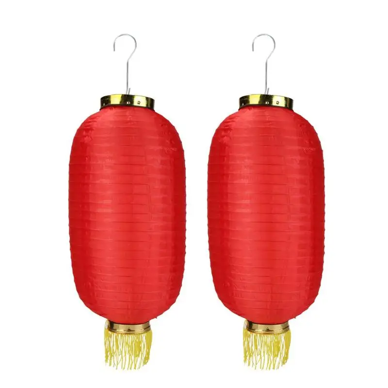 2pcs Japanese Satin Lantern Chinese Red Lantern New Year Party Decoration Sushi Restaurant Decorative Supplies Festival Lanterns - Цвет: 01