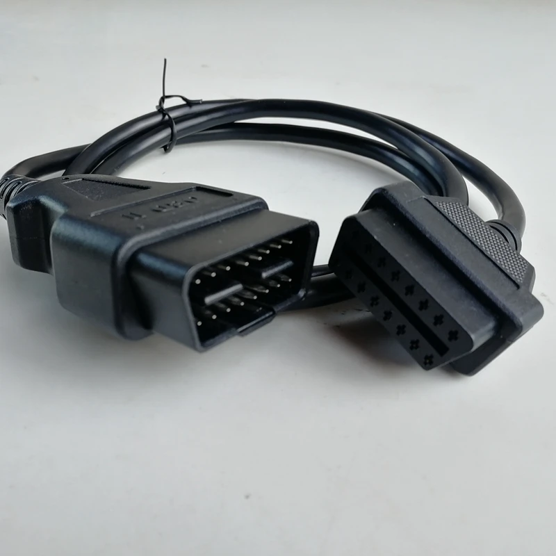 16 pin obd2 разъем удлинитель 1 25 м OBDII Авто диагностического кабеля адаптер |