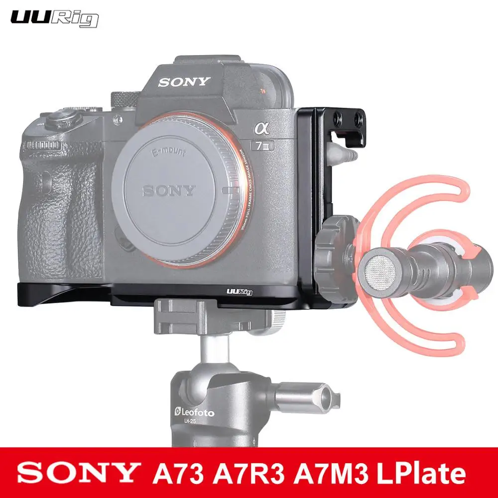 

UURig R013 Quick Release L Plate Cold Shoe Mount Extension Micr Video Light for Sony A7III A73 A7R3 A7M3 DSLR Camera Accessories