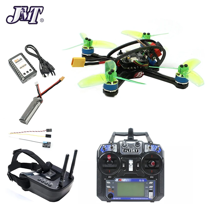 120 мм Мини F3 OSD 2S RC FPV гоночный Дрон Квадрокоптер 700TVL камера VTX Goggle 10A ESC 7800KV