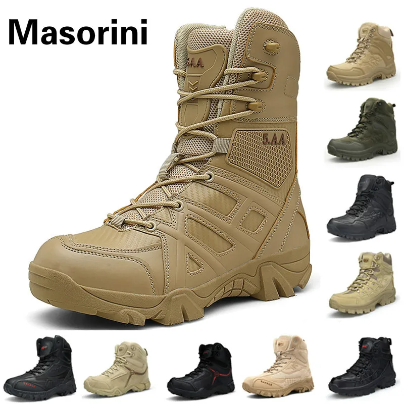 

High Quality Military Men Boot Combat Mens Ankle Boot Chukka Tactical Big Size Army Boot Male Shoes Safety Motocycle Footwear 47