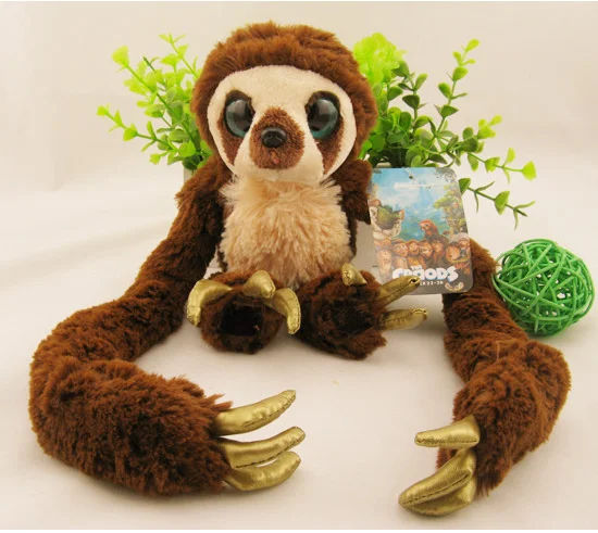 NEW Dreamworks The Croods Belt Monkey The Sloth Stuffed Soft Plush Toys