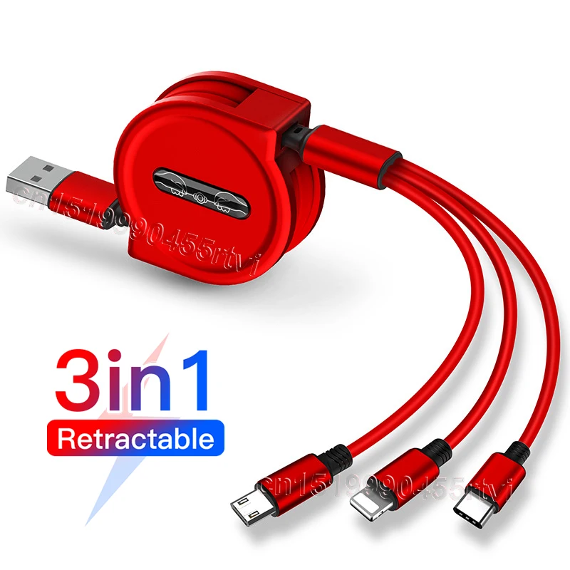 USB C Lightning Micro USB Cavo Di Ricarica Rapida 3 In 1 Intrecciato Oro Per Iphone Samsung E Altri Usb C D 948073 - Foto 6