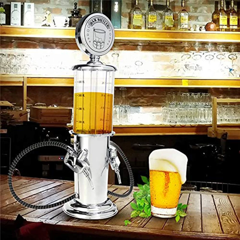 Мини-диспенсер для пива сосуды для питья двойной пистолет насос с прозрачным слоем дизайн АЗС бар для питья вина