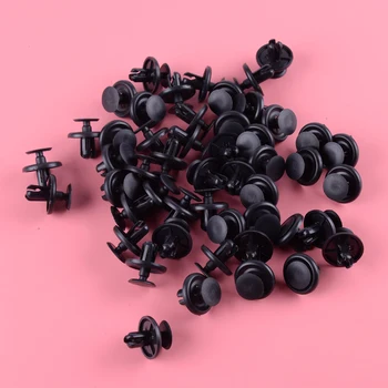 

DWCX 50pcs Plastic Engine Under Cover Push Type Retainer Clips Pins Fastener Black Fit For Toyota Lexus 90467-07201 9046707201