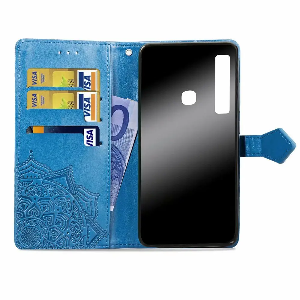 Кожаный чехол для телефона чехол-футляр для Samsung Galaxy A7 A9 10 20 30 40 50 60 70 A750F A505F A920F A305F раскладные чехлы-подставки
