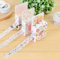 1pcs Original Paper Washi Tape Donuts Forest Animal Flamingo 15mm Adhesive Masking Tapes 21 Design Decoration Stickers A6377 2