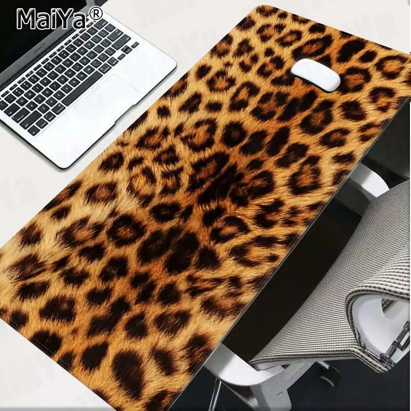 Lock Edge 40X90cm Maiya простой дизайн Леопард DIY дизайн игровой с узором коврик для мыши резиновый ПК компьютерный игровой коврик - Цвет: Lock Edge 40X90cm