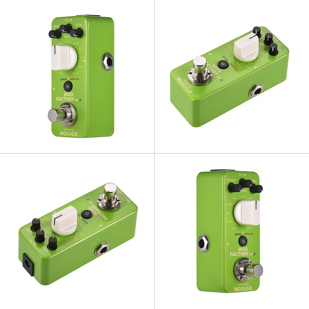 MOOER MOD FACTORY MKII мультимодуляционный эффект педаль 11 эффектов модуляции коснитесь темп истинный обход полностью металлический корпус