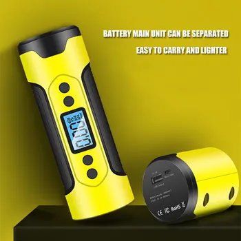 

Portable Air Compressor Mini Inflator Handheld Air Pump 150PSI LCD Display LED Light TN99