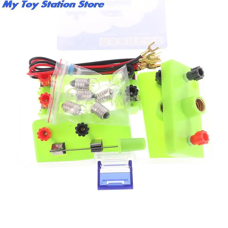

Kids Basic Physics Experiments Electricity Circuit Magnetism Science Experiment Kits Learning Education set Electrical lab