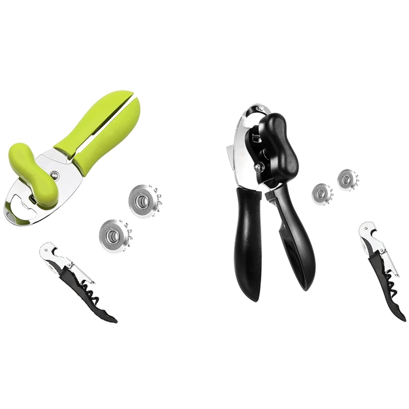 Manual Can Opener 4 in 1 Stainless Steel Jar Heavy Duty Ultra Sharp Bottle with Ergonomic Design | Дом и сад
