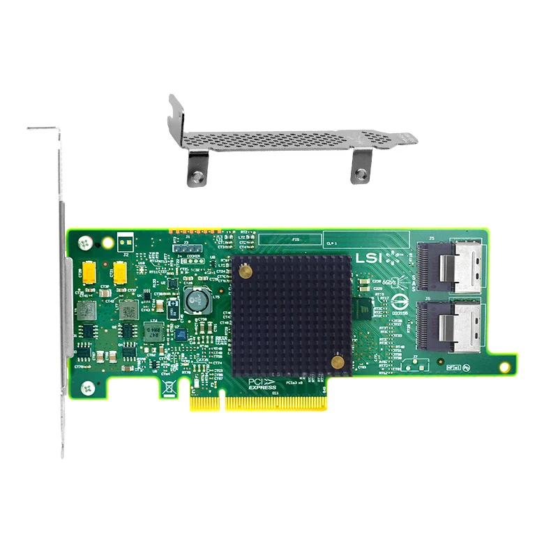 9207-8i LSI адаптер основной шины SATA+ контроллер SAS PCIe3.0 X8 6g SFF8087* 2