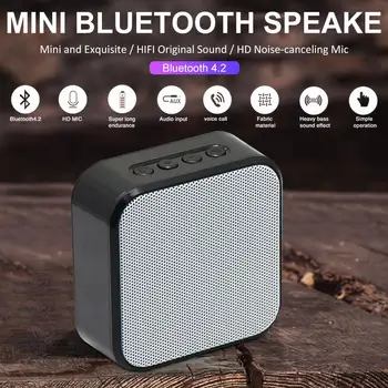 

Wireless Bluetooth Speaker Mini Card Radio with LED Status Indicator Portable Computer Sound Subwoofer travel safty