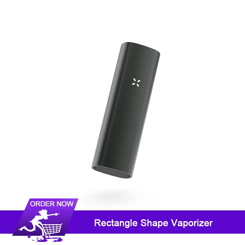 

Rectangle 2-in-1 dry herb Vaporizer Kit Electronic Cigarettes 3500mAh & Vibrating alert herbal vaporizer No Bluetooth VS PAX 3