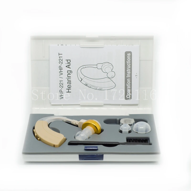 Najtaniej 221 najnowszy wysokiej jakości cyfrowy aparat słuchowy BTE dla utrata słuchu Mini pełne obwody aparaty słuchowe wzmacniacz głosu