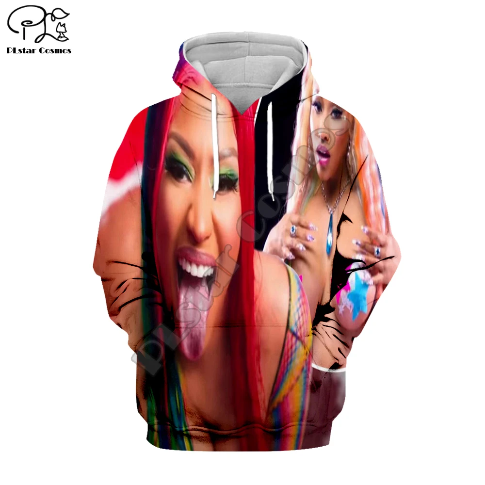 

Новинка, модная уличная одежда PLstarCosmos 3DPrint в стиле рэпера, звезды, Ники, минажа, популярная в стиле Харадзюку, забавная Повседневная Толстовка Унисекс, свитшот на молнии, 11