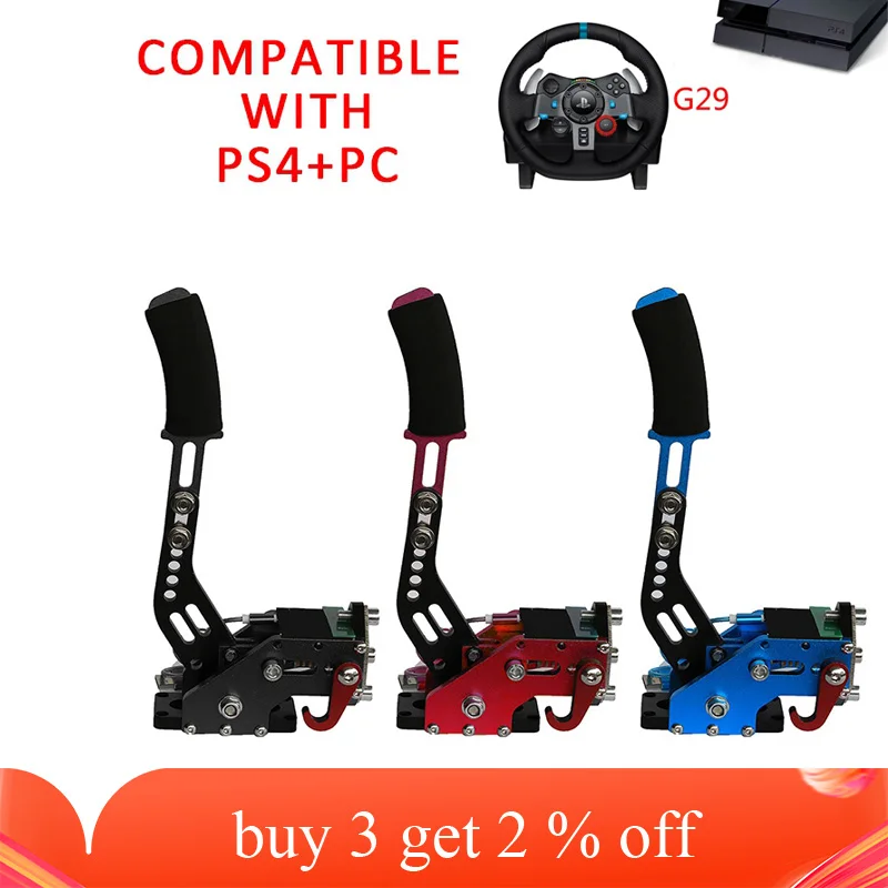 New PS4 PC USB Hand Brake+Clamp For Racing Games G295 G27 G29G920 T300RS Logitech Brake System Handbrake Auto With Fixture Parts