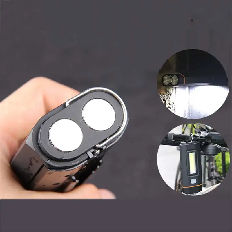 XANES DL04 1000LM Dual T6 Bike Headlight Rechargeable COB Front Light Phone Charging Powered Bank Car Lamp Lantern LED Torch