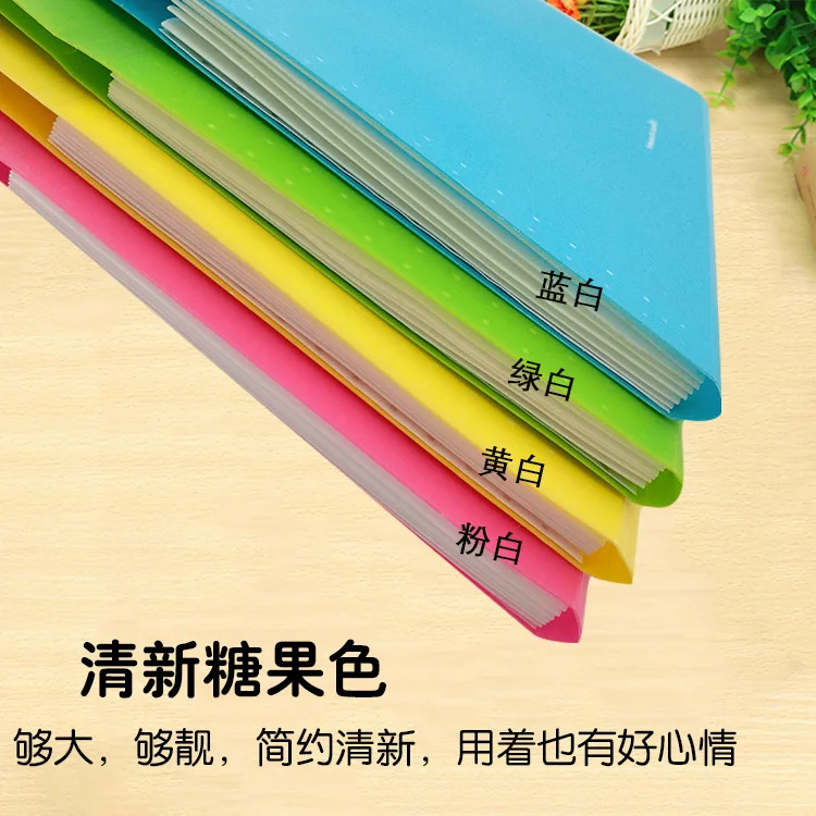 Manufacturers Currently Available Direct Selling A4-5 Lattice Double Folium File Holder Students Exam Paper Folder File Bag Mult