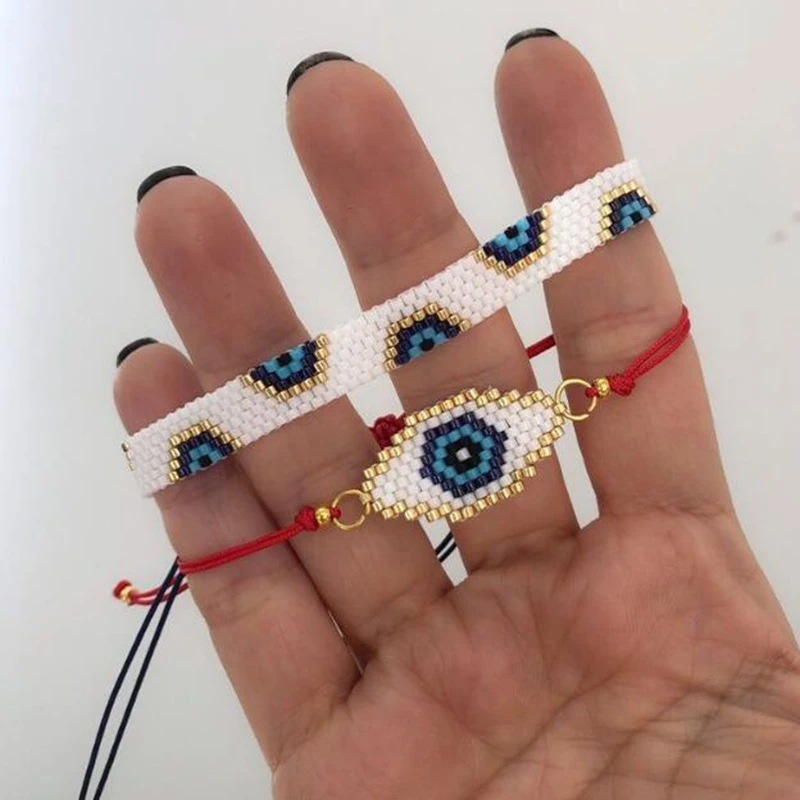 BLUESTAR Conjunto de pulseras MIYUKI para brazalete bohemio, joyería de cristal, diseño elegante hecho a 2020|Pulseras de hilo| -