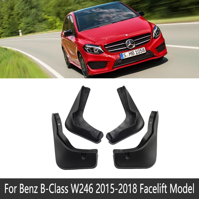 Fit Facelift Model Брызговик для Mercedes Benz B класс B-Class W246 2012~ Fender Брызговики аксессуары для брызговиков 2013 - Название цвета: Fit Facelift Model