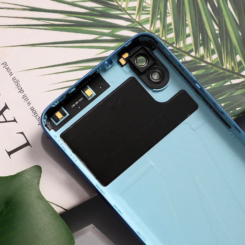 Redmi7A оригинальная задняя крышка корпуса для Xiaomi Redmi 7A Пластиковая Задняя Дверь Ремонт чехол батареи+ кнопки стекло камеры
