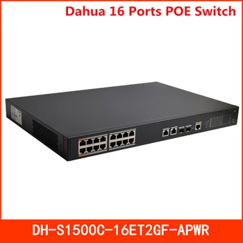 

Dahua 16 Ports POE Switch Standard AC100-240V for Security cameras and CCTV ip system DH-S1500C-16ET2GF-APWR