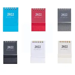 Mini calendrier de bureau 2022, carnet de calendrier annuel délicat et Simple, papeterie Agenda scolaire, fournitures de calendrier quotidien J0r9 