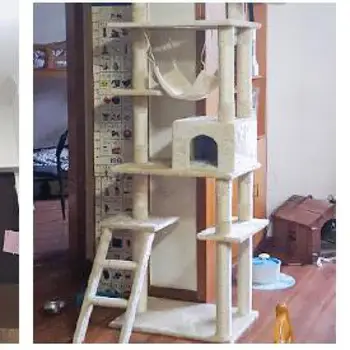 

Large Cat Climbing Frame Tongtianzhu Cat Tree Shelf Cat Nest Integrated Grab Column Jumping Platform Climbing Cat Climbing Grab
