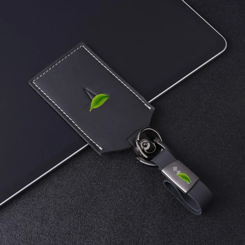 GenuineLeatherBlack Подходит для Tesla model3 Tesla набор ключей кожаный чехол для ключей набор защиты ключей модифицированные аксессуары - Название цвета: GenuineLeatherBlack