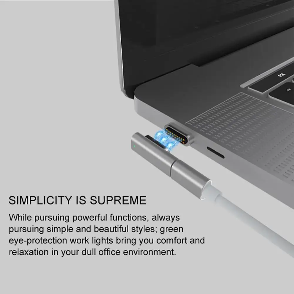 Магнитный адаптер USB C, 20 контактов, Магнитный адаптер USB C 3,1, адаптер конвертер, поддержка 86 Вт, PD Or Book Pro15