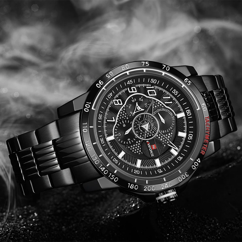 NAVIFORCE модные бизнес часы мужские водонепроницаемые аналоговые кварцевые часы мужские военные спортивные мужские часы Дата Relogio Masculino