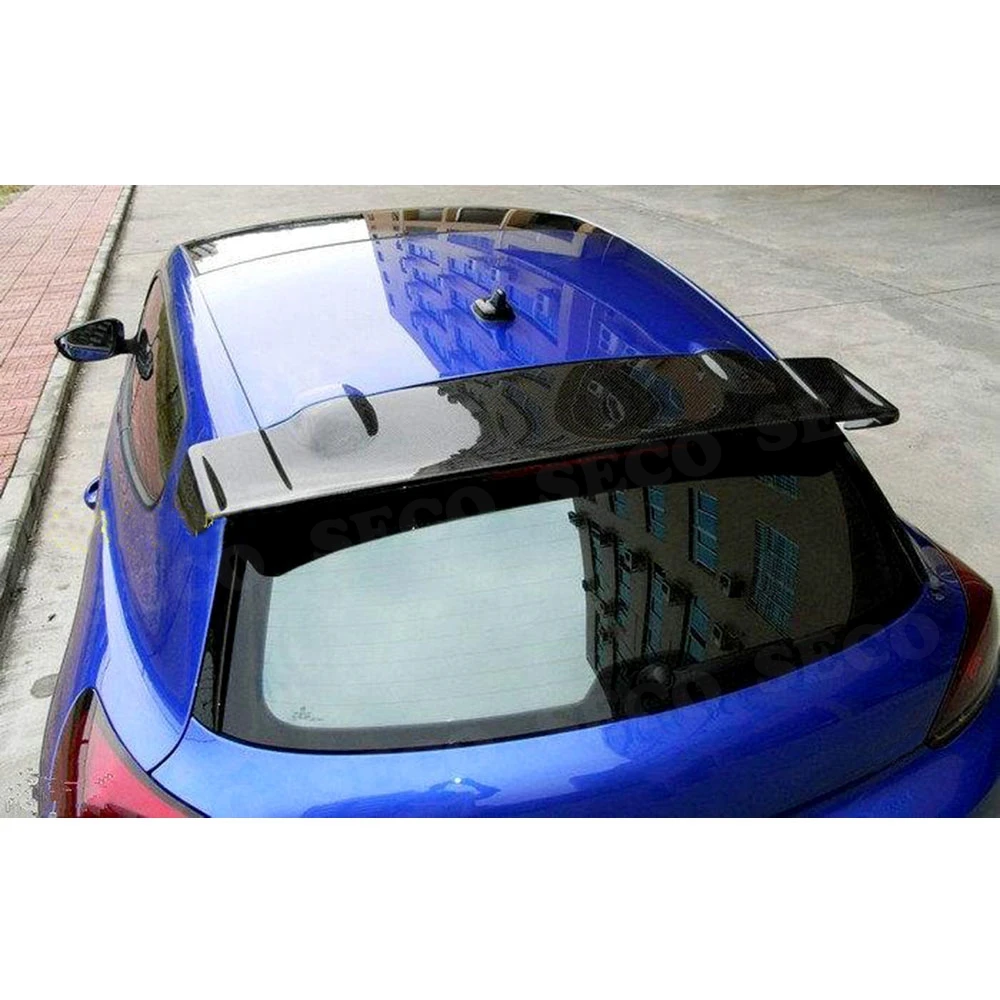 Спойлер для Volkswagen VW Scirocco 2009 2014 углеродное волокно задний спойлер на крышу окно