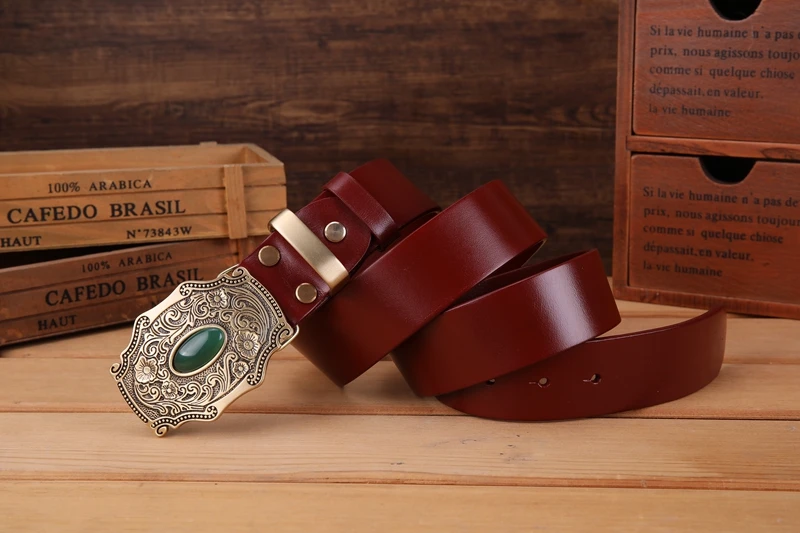 2020 new designer belt men high quality belts for men leaf flower 3.8 cm wide strap girdle full grain 100% genuine leather cow