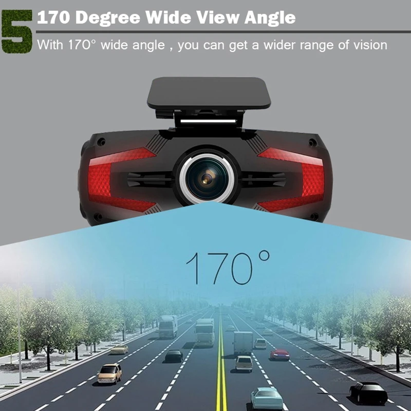 1080P Full Hd 2," Lcd рекордер вождения 170 градусов Автомобильный видеорегистратор приборная панель камера двойной объектив Спринт камера с задней камерой